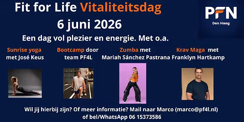 Fit for Life Vitaliteitsdag 2026