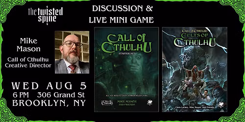 Call of Cthulhu at The Twisted Spine!