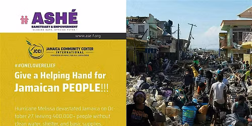 Hurricane Melissa Relief Fundraiser - Jamaica "One Love" Campaign