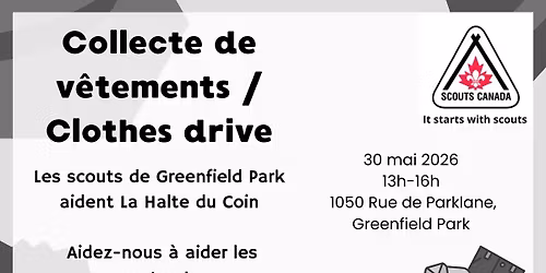 Clothes drive\/Collecte de v\u00eatements