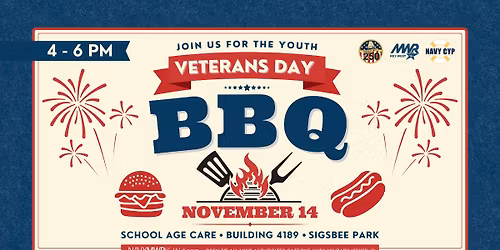FREE Veterans Day BBQ at Youth Center