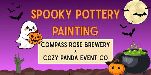 Spooky Pottery Painting with Cozy Panda