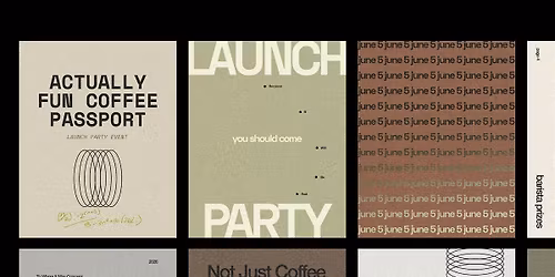 ACTUALLY FUN COFFEE LAUNCH PARTY TASTING EVENT