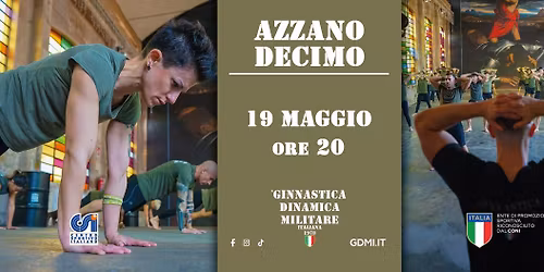 Serata di prova del corso di Ginnastica Dinamica Militare Italiana Azzano Decimo