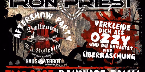 Halloween Night mit OZZYFIED & IRON PRIEST im BHF PAULI