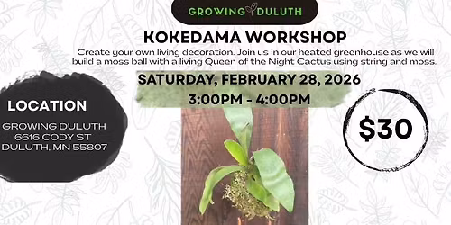 Kokedama Workshop