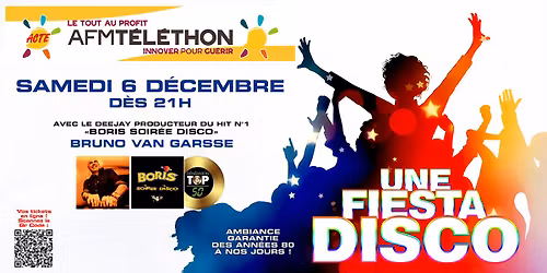 Soir\u00e9e T\u00e9l\u00e9thon - Fiesta Disco 70 & 80