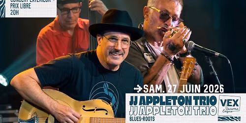 JJ Appleton Trio au Vacarme Exquis - Concert en ext\u00e9rieur - Blues Roots