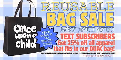OUAC 96th Street: Reusable Bag Weekend!