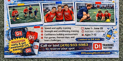 Youth Summer Camp June 1-June 25
