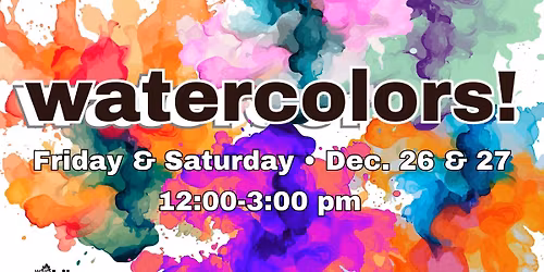 Watercolors at the Library