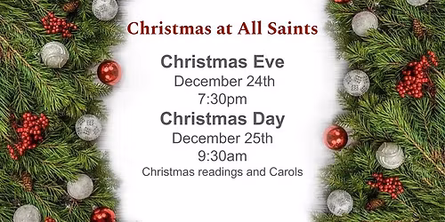 Christmas Services at All Saints 2025