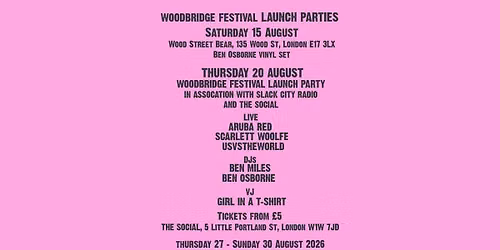 Woodbridge Festival of Art and Music Launch Party