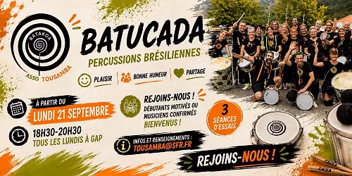 La RENTREE de TOUSAMBA et sa BATUCADA! REJOINS NOUS!