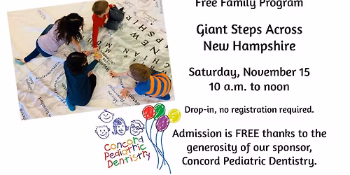 Free Family Program: Giant Steps Across New Hampshire