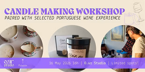 Candle-making workshop paired with wine experience