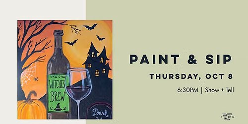 Witches\u2019 Brew Paint & Sip Night at Armature Works