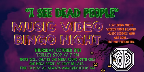 I See Dead People Music Video Bingo