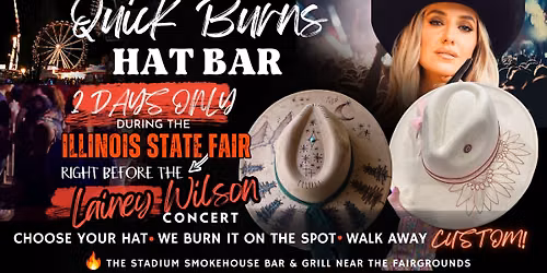 Quick Burns Hat Bar-Custom Burned Hats