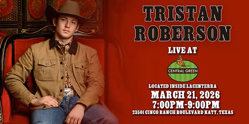 Tristan Roberson LIVE at Central Green Park on 3\/21\/26