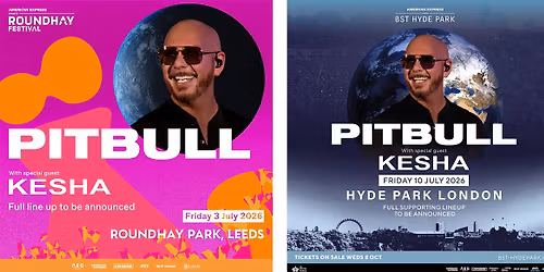Pitbull - Roundhay Festival Leeds Tickets