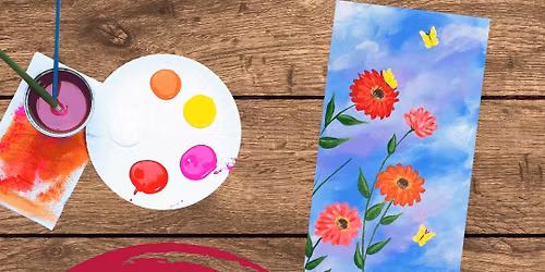 Paint and Sip: Zinnia Summer Days