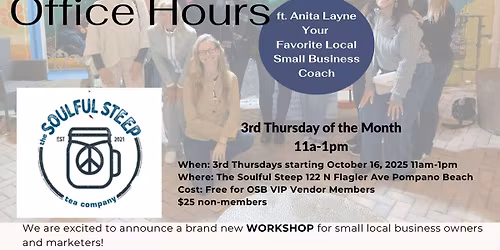 Office Hours with Anita Layne at The Soulful Steep