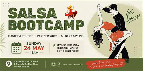 THE BEST-VALUE 3 HOUR SALSA DANCE WORKSHOP (\u00a310) TO LEVEL UP FAST-IMPROVERS