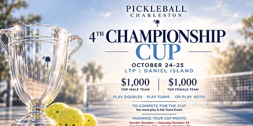 Pickleball Charleston's Championship Cup