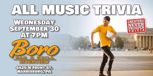 All Music Trivia at Boro Bar & Grill - Harrisburg