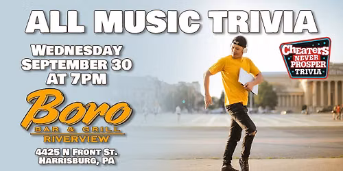 All Music Trivia at Boro Bar & Grill - Harrisburg