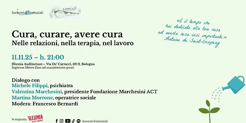 Cura, curare, avere cura - Nelle relazioni, nella terapia, nel lavoro
