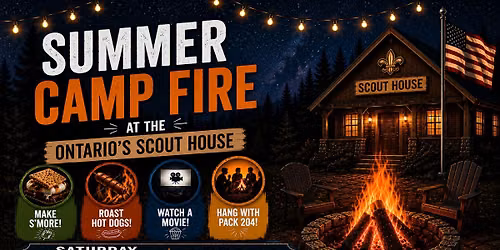 Summer Campfire at Scout House