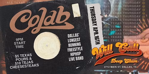 Colab Live at Will Call Bar | Dallas, TX