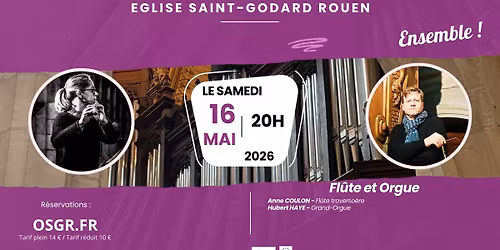 Concert - Fl\u00fbte traversi\u00e8re et Orgue - Semaine Musicale "Ensemble"