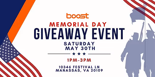 Memorial Day Sale Event at Boost Mobile