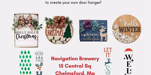Christmas DIY sign workshop at Navigation Brewery