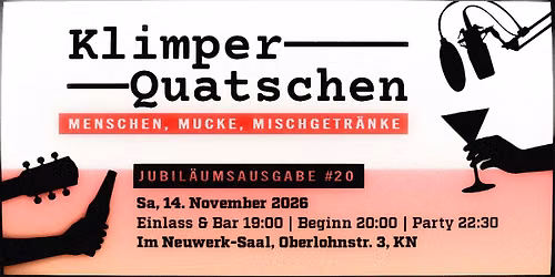 Klimperquatschen #20 im Neuwerk Saal