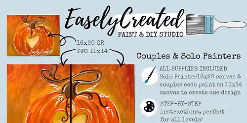 Couples (or Solo) "Carved with Love" Paint Night at Easely Created