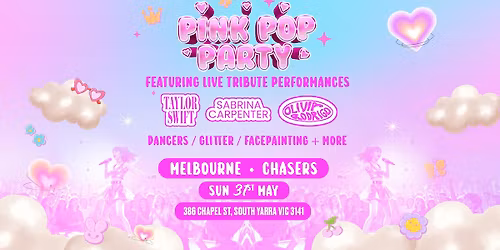 The Pink Pop Party is coming to Melbourne!