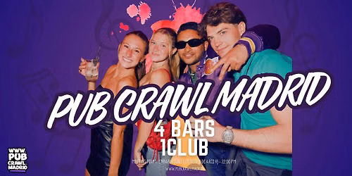 Pub Crawl Madrid:Bars, Welcome Shots &Club Entry