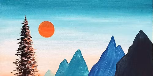 Paint and Sip: Mystical Mountain View