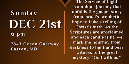 A Service of Light: A celebration of God with Us
