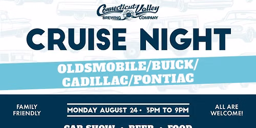 Cruise Night: Oldsmobile\/Buick\/Cadillac\/Pontiac