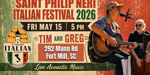 5\/15 - Tim and Greg - LIVE - St Philip Neri Italian Festival 2026