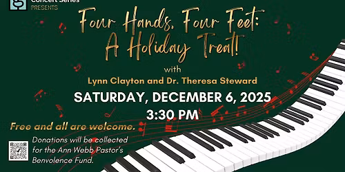Grace Concert Series presents Four Hands, Four Feet: A Holiday Treat!