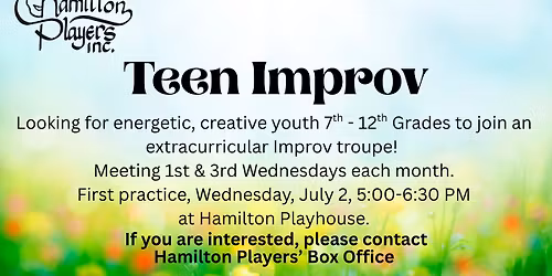 Teen Improv Troupe
