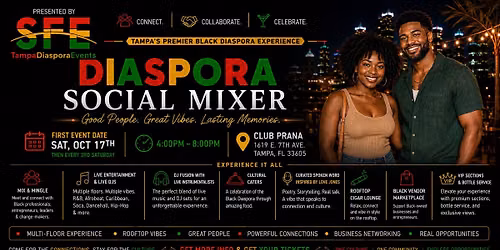 Diaspora Social Mixer - 3rd Saturday Each Month