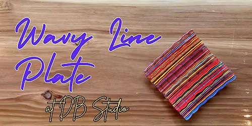 Wavey Line Plate | Fused Glass