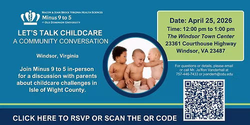 Let's Talk Childcare: A Community Conversation